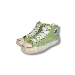 Mens Size 7.5 PF Flyers Sandlot Center Green Canvas High Top Shoes 6071084